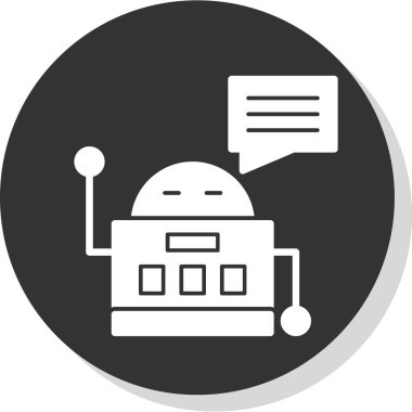 Chatbot simgesi vektör çizimi