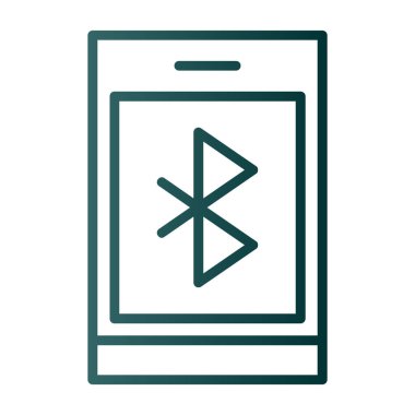 Bluetooth Web simgesi basit illüstrasyon 