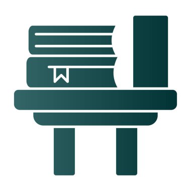 Kitap simgesi, vektör illüstrasyonu basit tasarım