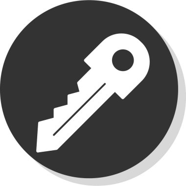Anahtar. Web simgesi basit illüstrasyon