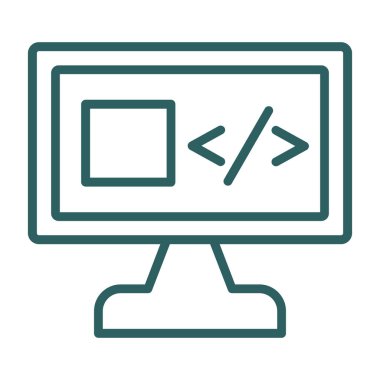 web tasarım renk çizgisi simgesi