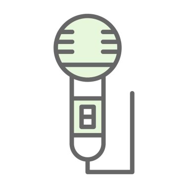 mikrofon simgesi vektör illüstrasyonu