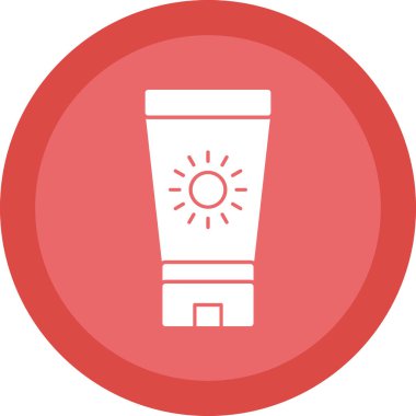 saun krem ikonu vektör illüstrasyonu