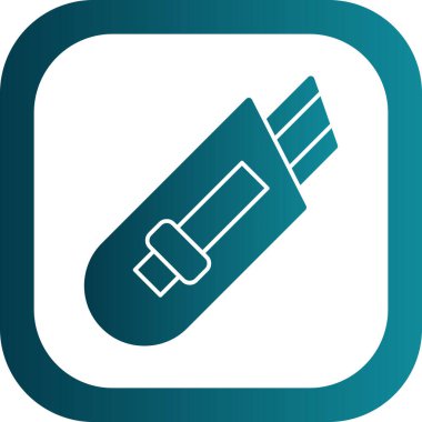 Cutter ağ simgesi vektör illüstrasyonu