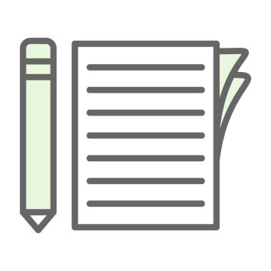 belge simgesi, vektör illüstrasyonu basit tasarım