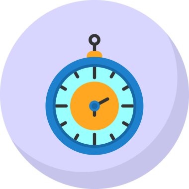 Eski saat. Web simgesi basit tasarım