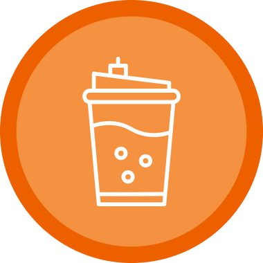 Kahve simgesinin vektör illüstrasyonu