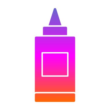 Yapıştırıcı web simgesi, basit vektör illüstrasyonu