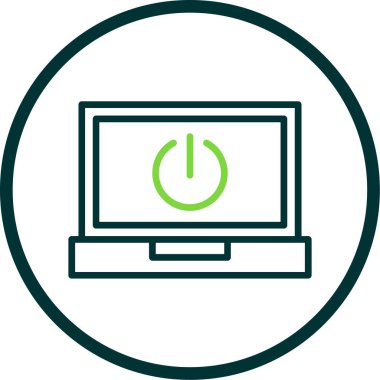 ok işareti simgeli bilgisayar ekranı. vektör illüstrasyonu