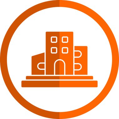 modern yapı web simgesi, vektör illüstrasyonu