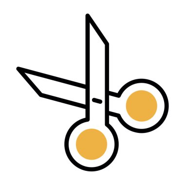 Makas vektör simgesi simgesi çizimi 