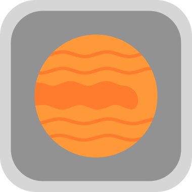 gezegen simgesi, vektör illüstrasyonu basit tasarım