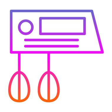 Karıştırıcı. Web simgesi basit illüstrasyon                