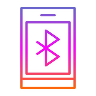 Bluetooth Web simgesi basit illüstrasyon 