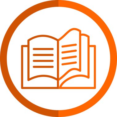 Kitap simgesinin vektör illüstrasyonu 