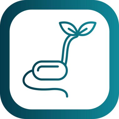 beautiful flower vector glyph icon