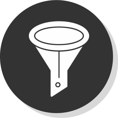 modada izole edilmiş arkaplanda huni simgesi 