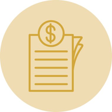 Dolar simgesi vektör illüstrasyonu