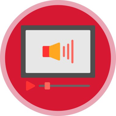 Ses Web simgesi, vektör çizim. 