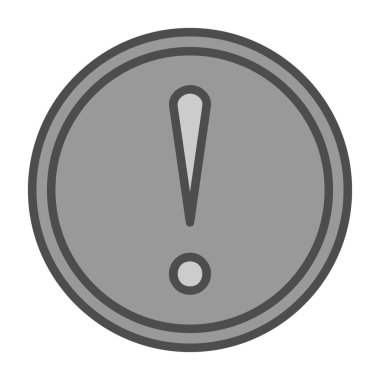 ünlem işareti simgesi, vektör illüstrasyonu 