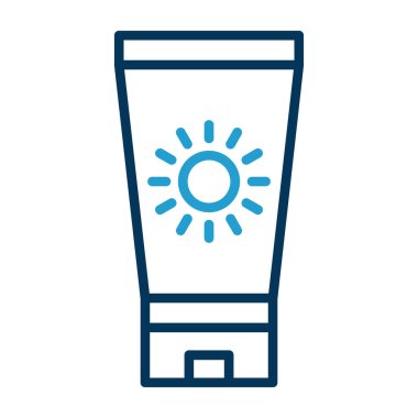 saun krem ikonu vektör illüstrasyonu