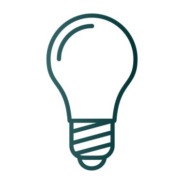 Ampul simgesi web basit illüstrasyon