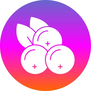 Frenk üzümü. Web simgesi basit illüstrasyon