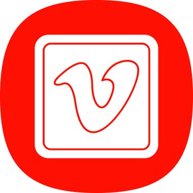vimeo square logosu, web illüstrasyon simgesi