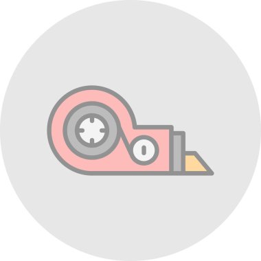 Düzeltme teybi web simgesi vektör illüstrasyonu