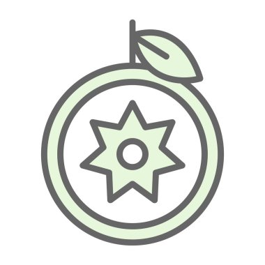 elma ikonu vektör illüstrasyonu