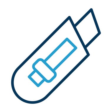 Kağıt kesicisi grafik web simgesi basit tasarım 