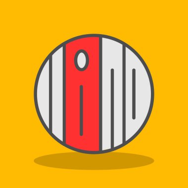 gezegen simgesi, vektör illüstrasyonu basit tasarım