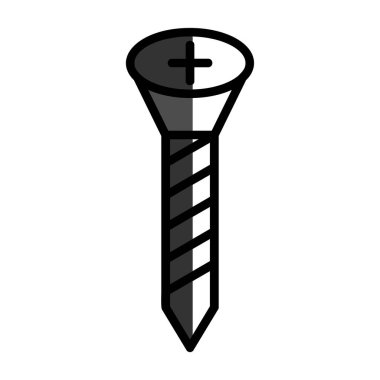 vector illustration of screw tool icon 