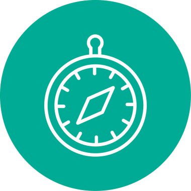 vector illustration of Compass modern icon            
