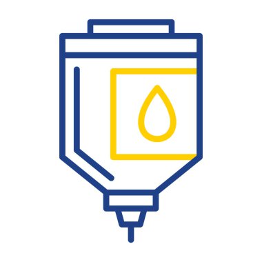 İkonlu yağ şişesi. Petrolün ana hatları daire içinde. çerçeveyi doldur.