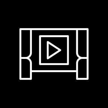 ekran simge vektör çizim 