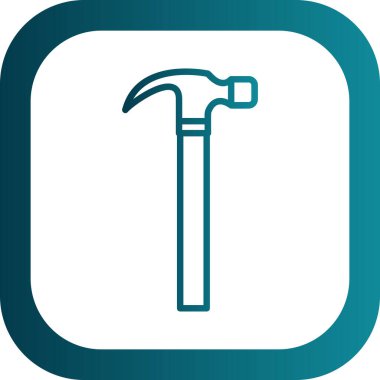 Çekiç sembolü vektör illüstrasyonu                                            