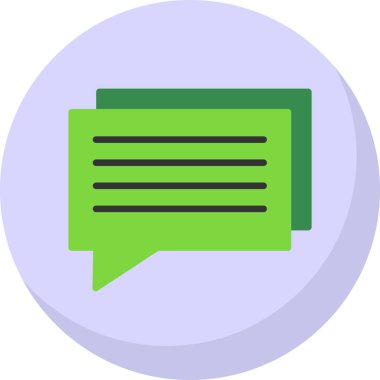 sohbet baloncuğu ileti vektör çizgisi simgesi 