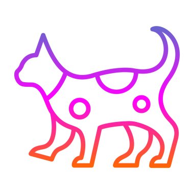 kedi simgesi vektör illüstrasyonu