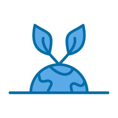 Yaprak çizgisine sahip izole çiçek ve biçim ikonu vektör tasarımını doldur