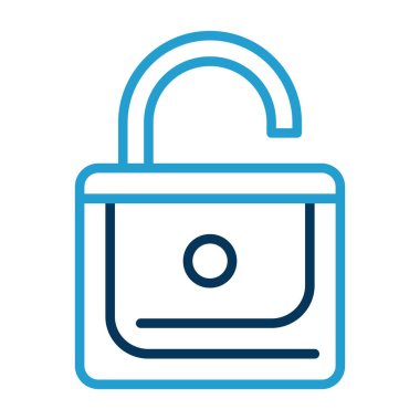 Kilitlenmemiş işaret vektörü çizimi.