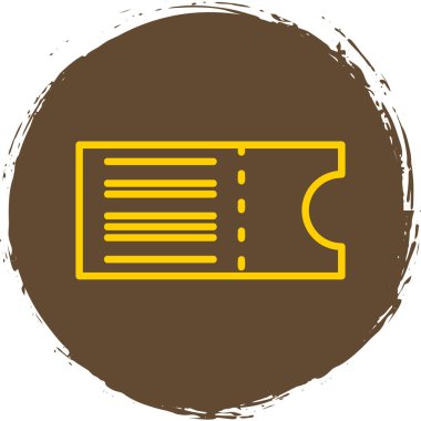 bilet ikonu vektör illüstrasyonu