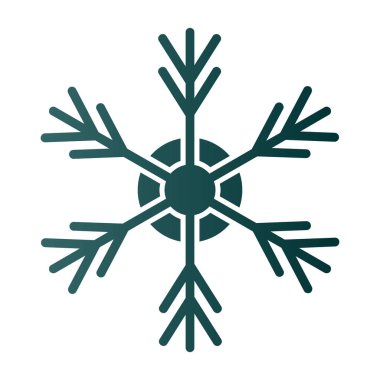 Kar tanesi simgesi, basit vektör çizim 