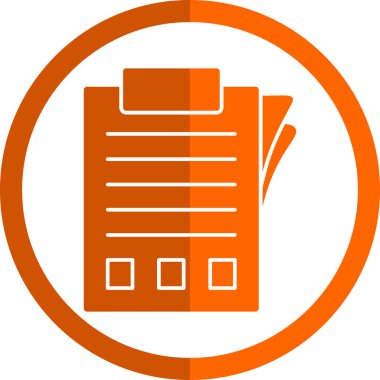 belge simgesi, vektör illüstrasyonu basit tasarım