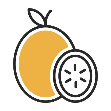 limon simgesi vektör illüstrasyonu