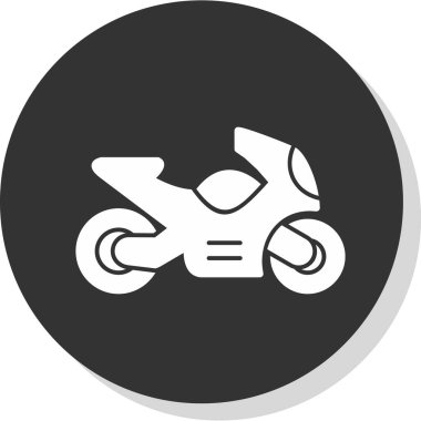 motosiklet web simgesi basit tasarım