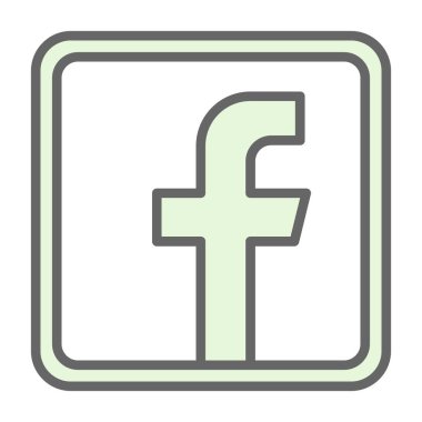 Facebook logosu, sosyal medya tasarım web simgesi