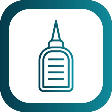 Yapıştırıcı web simgesi, basit vektör illüstrasyonu