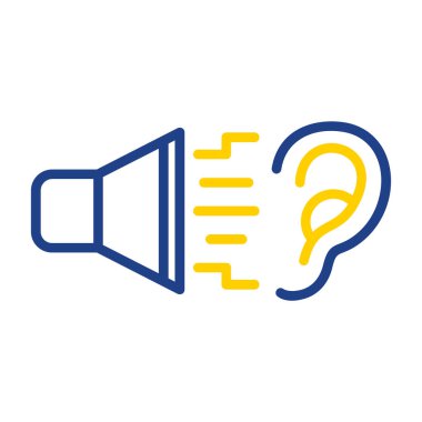 megafon simgesinin vektör illüstrasyonu