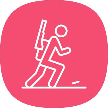 Bir kadın simgesinin vektör illüstrasyonu